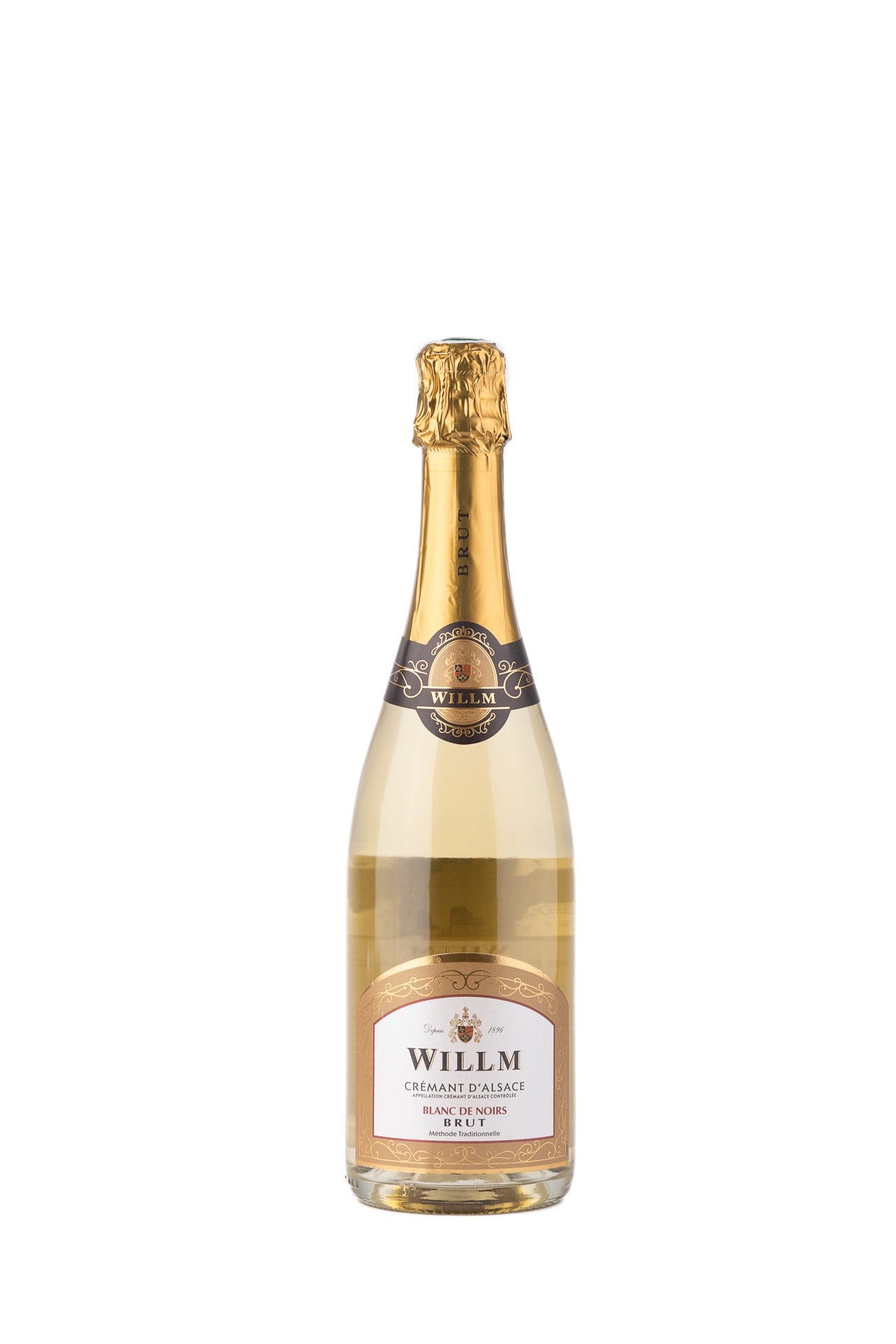 Sparkling dry wine WILLM CREMANT BLANC DE NOIRS AOC Vinvin d