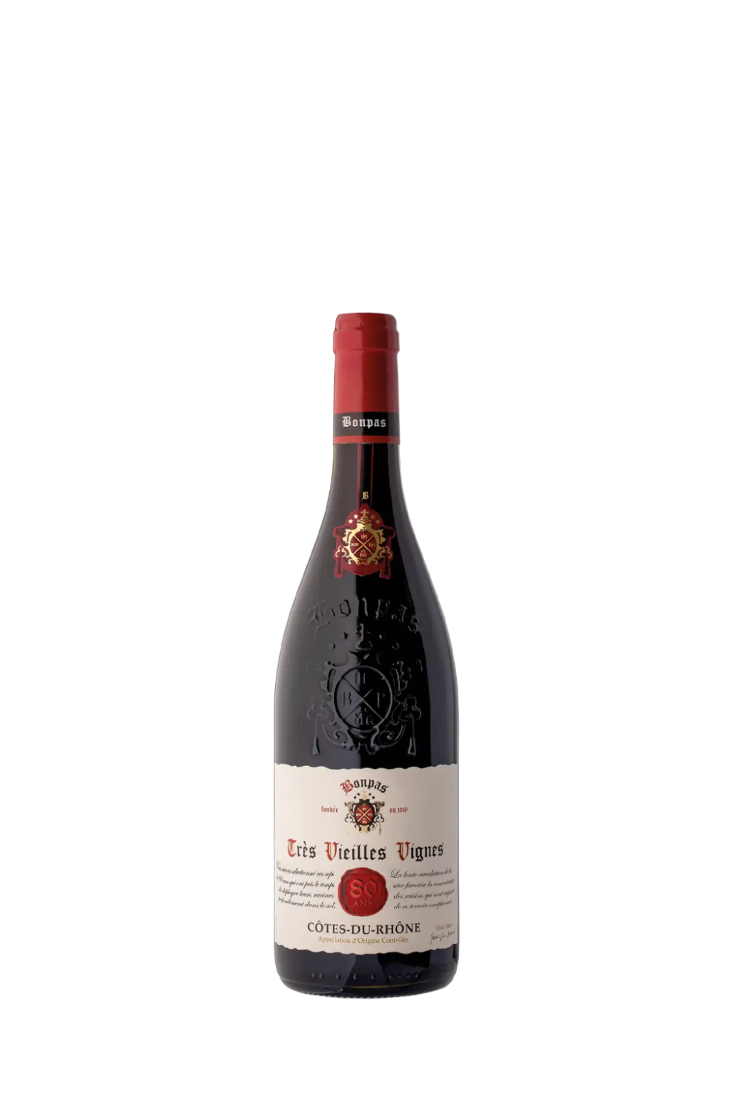 BONPAS Cotes du Rhone Vieilless Vignes 80 ans Rouge