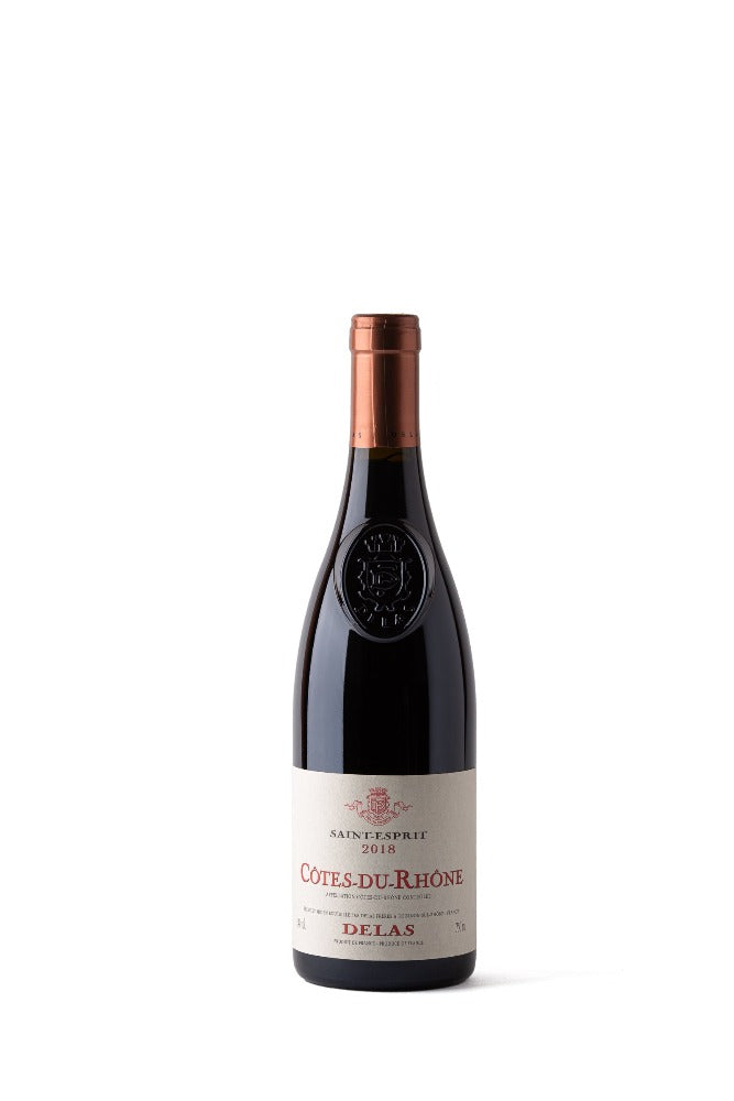 Raudonas sausas vynas DELAS COTES-DU-RHONE SAINT-ESPRIT ROUGE